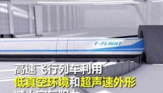 世界上最快的火車 高速飛行列車最快時速達4000公里/小時