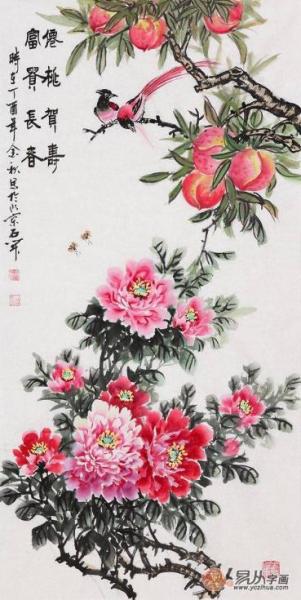 過節送長輩什么字畫好,三款好寓意的花鳥畫推薦