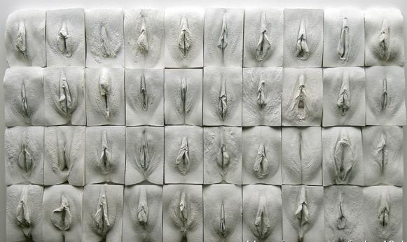 汗!英國男藝術家雕塑女陰長城 5年創作400位女性陰部復刻雕塑