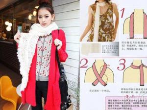 圍巾怎么系好看?韓國最流行圍巾系法圖解