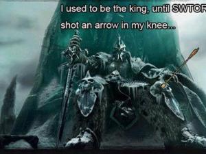 直到我膝蓋中了一箭是什么意思?膝蓋中箭的意思