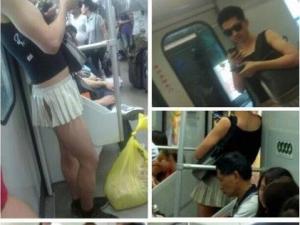 短裙哥是什么意思?上海地鐵現(xiàn)露臀短裙哥
