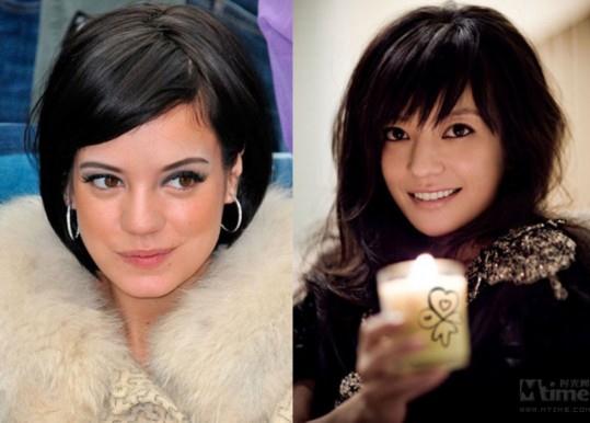 國內(nèi)外男女明星爆笑撞臉:趙薇與歌手艾倫莉莉