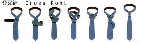 領帶交叉結打法圖解:The Cross Knot 交叉結
