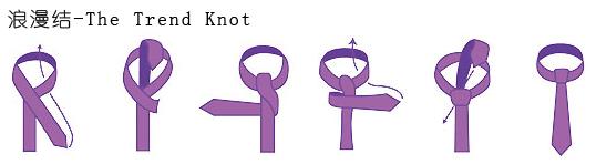 領帶浪漫結打法圖解:The Trend Knot 浪漫結