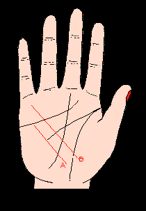手相健康線，健康線圖解，手相健康線算命圖解