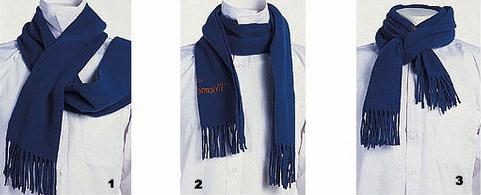 男士圍巾系法圖解四