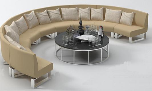 半圓形卡座沙發的特點是什么?