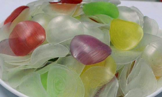 童年愛吃的蝦片自己炸著吃 又鮮又酥脆連吃兩盤才過癮