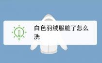 ?白色羽絨服臟了怎么清洗小妙招 冬季羽絨服清洗保養小知識